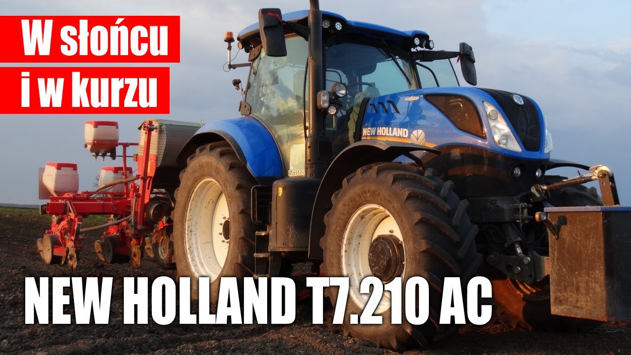 maxresdefault W słońcu I w kurzu   New Holland T7.210 AC   siew kukurydzy 2021   VIDEO