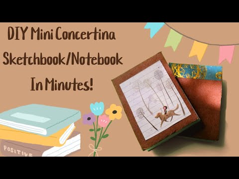 DIY Mini Sketchbook/Notebook In Minutes! - Boredom Crafts