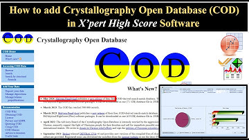 How to add Crystallography Open database to X