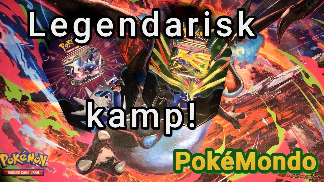 Azure legends tins! Vi åbner 2 stk. Hvem er stærkest Dialga eller Xerneas