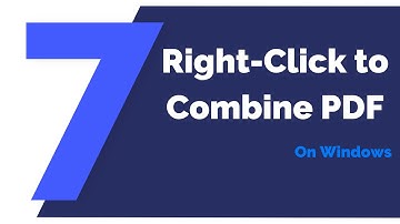 Right Click to Combine PDFs on Windows | PDFelement 7