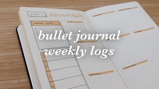 bullet journal: weekly logs | project GOALd ep. 4