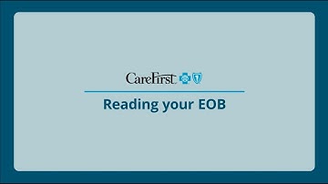 Reading Your Explanation of Benefits (EOB)