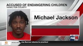Man accused of leaving child in stranger's car after crashing into pole