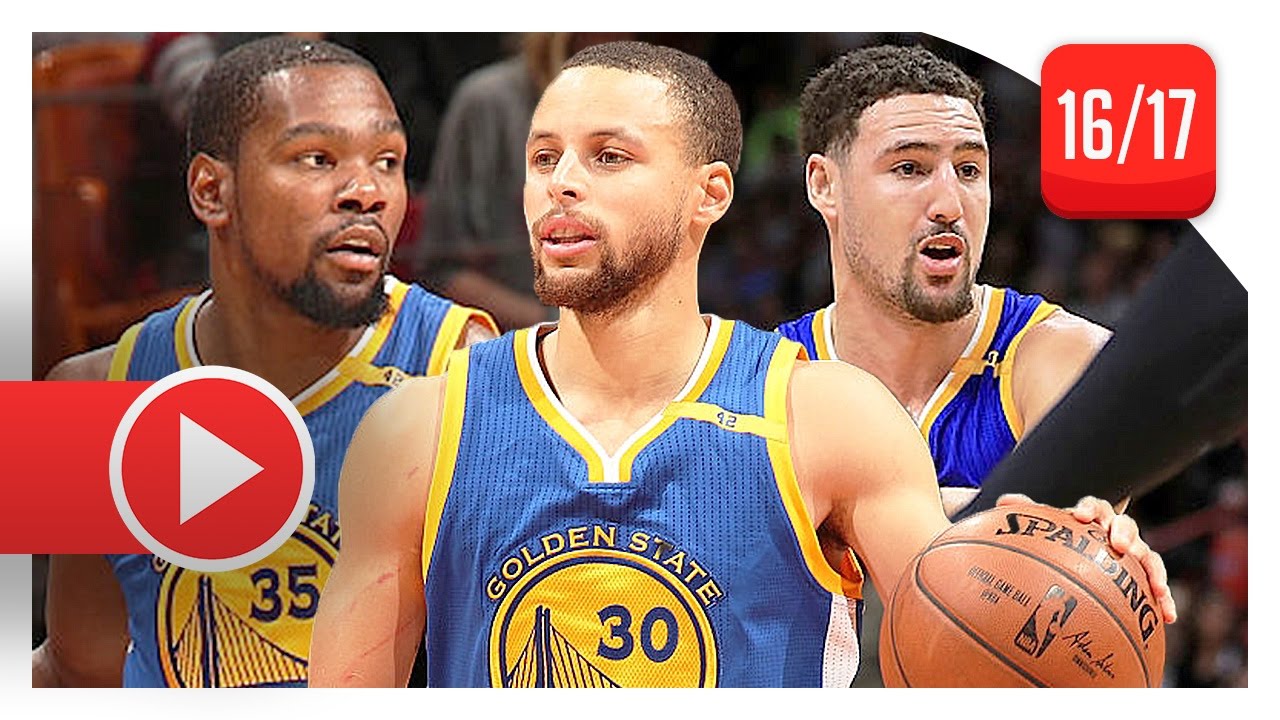 Stephen Curry, Kevin Durant & Klay Thompson Full Highlights vs Heat (2017.01.23) - 70 Pts Total!