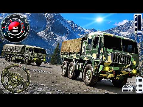 US Army Truck Driver Simulator - Uphill Cargo Truck Driving 3D | Android Gameplay