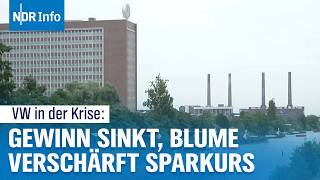 VW-Halbjahresbilanz: Gewinn bricht um rund 30 Prozent ein | NDR Info