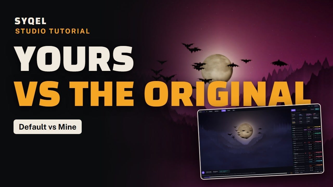 Compare your custom visual with the original