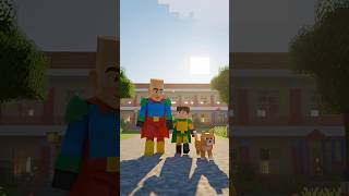 🐱🦸Tung Tung Sahur Superhero Minecraft Jalan Pagi Bareng Anak &amp; Kucing Oren #shorts #youtubeshorts
