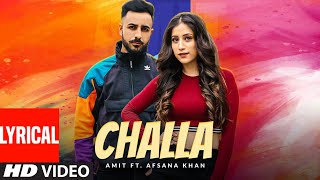 Presenting latest punjabi lyrical song of 2020 challa sung by amit ft.
afsana khan. the music new is given enzo while lyrics are penned
jasbir ...