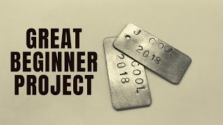 Sheet Metal Dog Tags - Shop Class Project