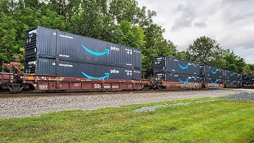 50+MPH CSX Intermodal I157 - ET44AH #3266 & AC4400CW #255 - Unionville Ohio August 2023