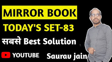 A MIRROR OF COMMON ERROR Set-83 BY ASHOK KUMAR SINGH| एक नये अन्दाज मे |Mirror Book का पूरा निचोड|