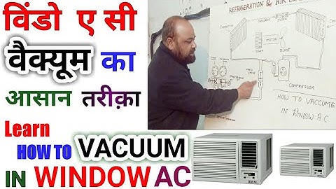 How to Vacuum in window AC (Theoretically)