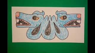 Let's Draw a Double Headed Aztec Serpent!