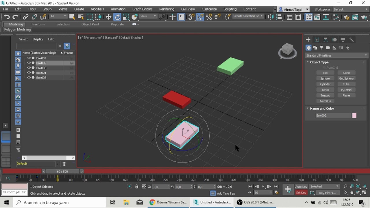 3ds Max Animation and Key assignment ( Animasyon yapma mantığı ) - YouTube