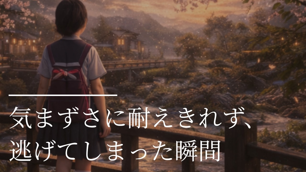 【朗読】【✨心に残るあの日】気まずさに耐えきれず、逃げてしまった瞬間