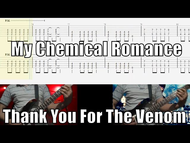 My Chemical Romance - Thank You For The Venom Guitar COVER With TAB class=