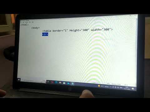 Html Table Tag | Vistar Institute Jabalpur