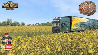 Ets2 V1.57 Flower Shuttle Trailer Scania R620 V8 Im Einsatz