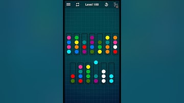 Ball Sort Puzzle Level 100 |💯|(Colour Sorting Games)