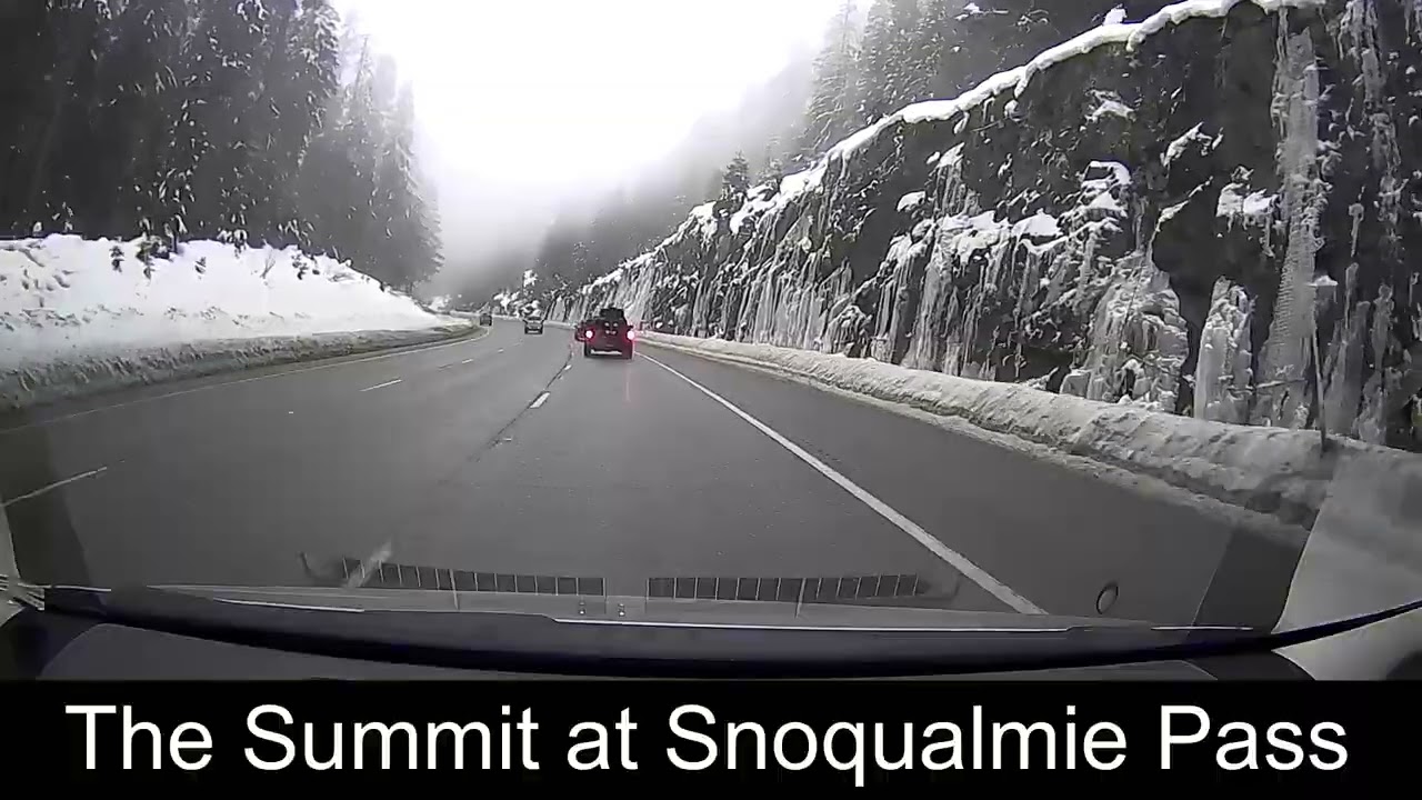 snowy drive