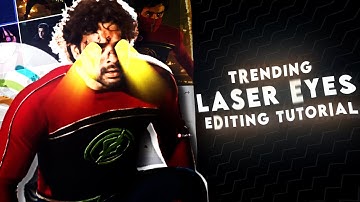 Trending laser eyes effect🤩 tutorial | video editing tutorial android & ios!