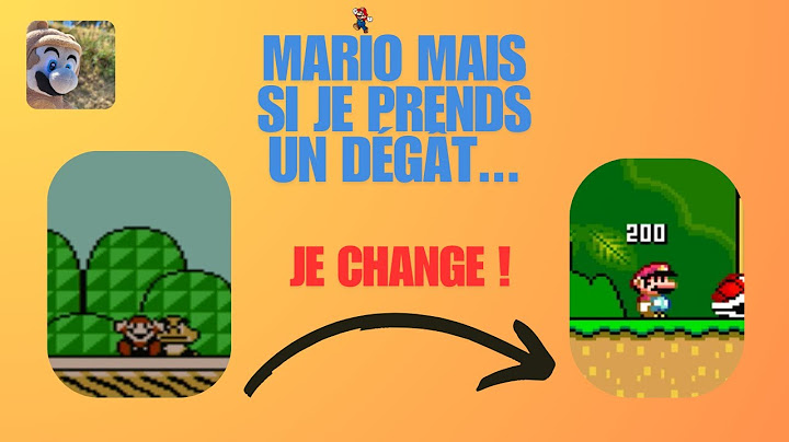 Mario mais si je prends un dégât, je change de jeu !