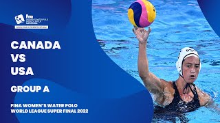 LIVE | Canada vs USA | Group Stage | Women’s Water Polo World League Super Final 2022