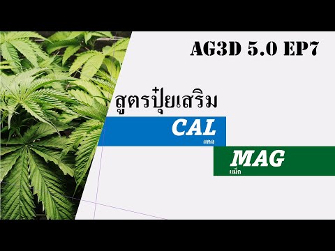 AG3D 5.0-EP7 สูตรปุ๋ยเสริม CalMag (แคล-แม็ก) + CB fertilizer program  - with CalMag (*xlsx)
