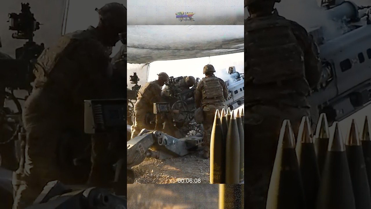 U S  Soldiers conduct a live fire with M777 Lightweight Howitzer