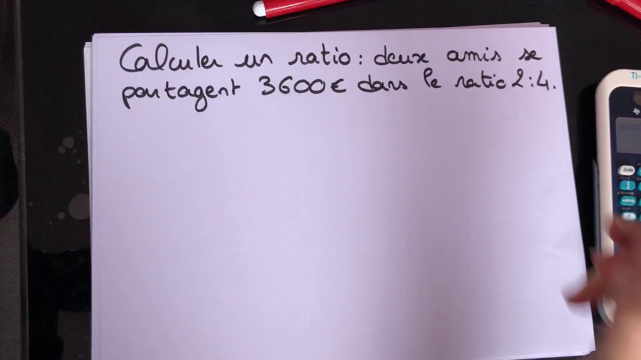 3ème calculer un ratio - YouTube