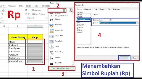 Cara Menambahkan Simbol Rupiah (Rp) Secara Otomatis di Excel