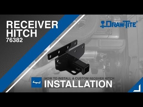 DRAW-TITE | 76382 | Class 3 Trailer Hitch, 2-Inch Receiver, Black,  Compatible with Jeep Wrangler, Wrangler JK