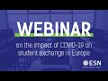 Webinar on the impact of COVID-19 on student exchange in Europe