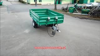 3 ton tow tractor trailers, tractor train braked and 1.5 tons tipping unbraked