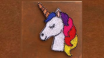 Unicorn string art tutorial | Quarantine art |