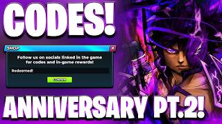 ANNIVERSARY PT.2! NEW ALL WORKING ANNIVERSARY PT.2 UPDATE CODES HUNTY ZOMBIE! HUNTY ZOMBIE CODES
