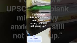 not giving up#upsc #upscexam #jrf