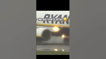 Normal reverse thrust vs target thrust reverse #avation #plane