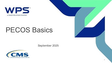 Encore: PECOS Basics