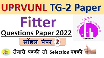 UPRVUNL Technician Grade-2 Fitter Question Paper 2022 set - 2 By Abhi A2Z | #UPRVUNL Question Paper