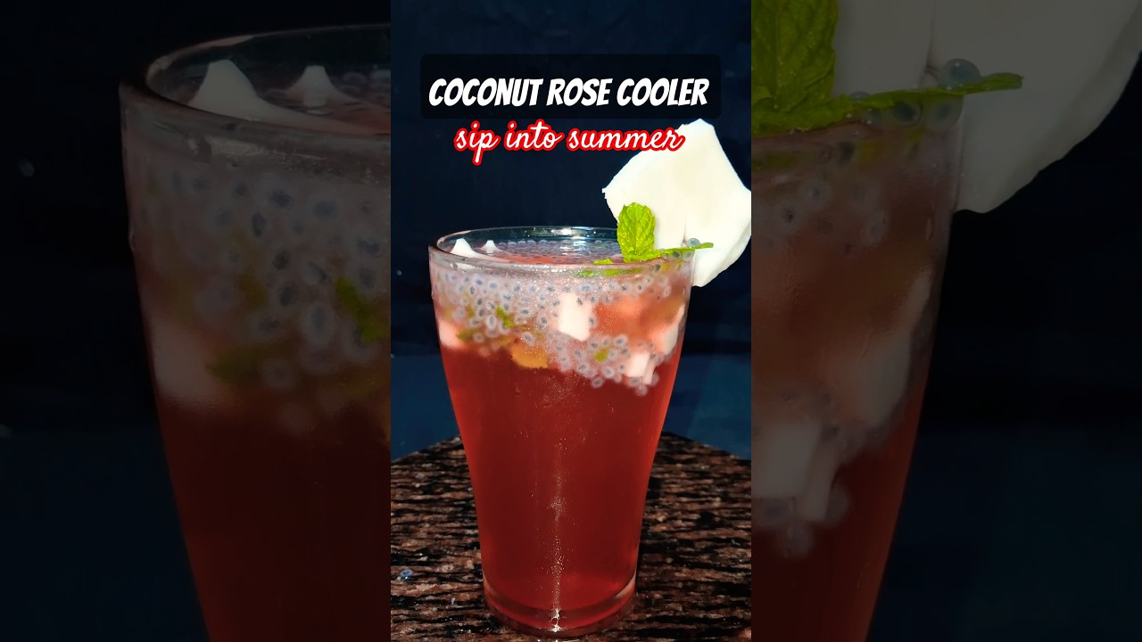 Rose + Coconut = MAGIC! (in just 1 min)🌹🥥 