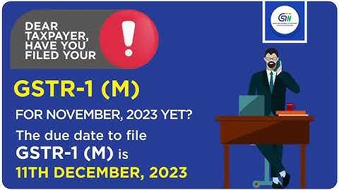 GSTR-1 for the month of December 2023
