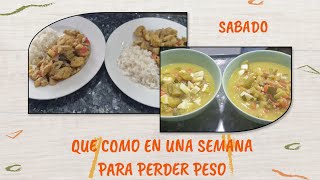 Que Como En Una Semana Para Bajar De Peso Con Recetas Sabado