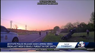 State Police dash cam video shows pursuit that ended in deadly crash