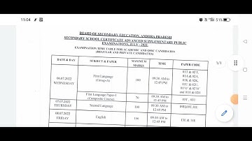 AP 10th class supplementary exams time table July 2022 #AP10thClassExams.