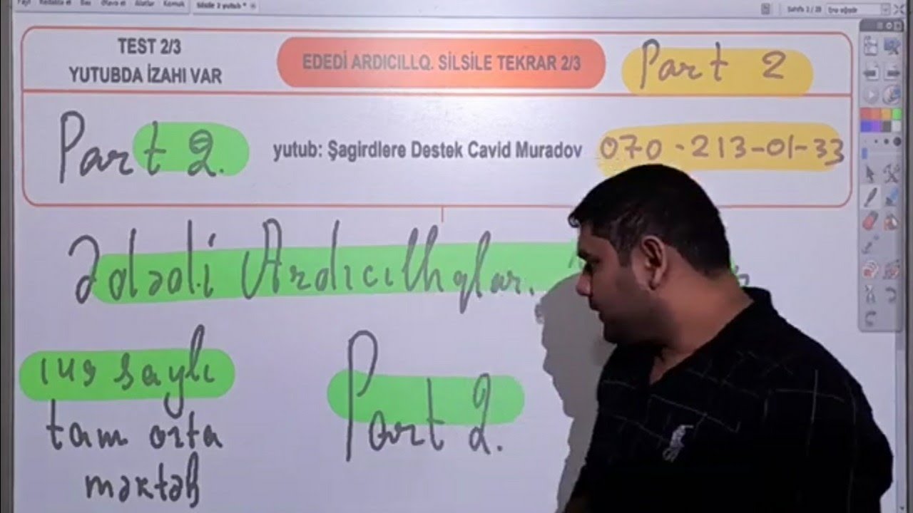 Ədədi Ardıcıllıqlar, Silsilə Pdf 2. Riyaziyyat Cavid Muradov