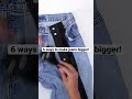 6 diy ways to make jeans bigger upcycling fashionhacks shorts
