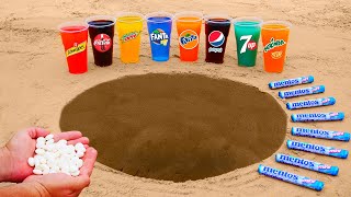 7up, Пепси, Кока Кола, Миринда, Mtn Dew, Фанта, Швеппс VS Ментос под Землей!